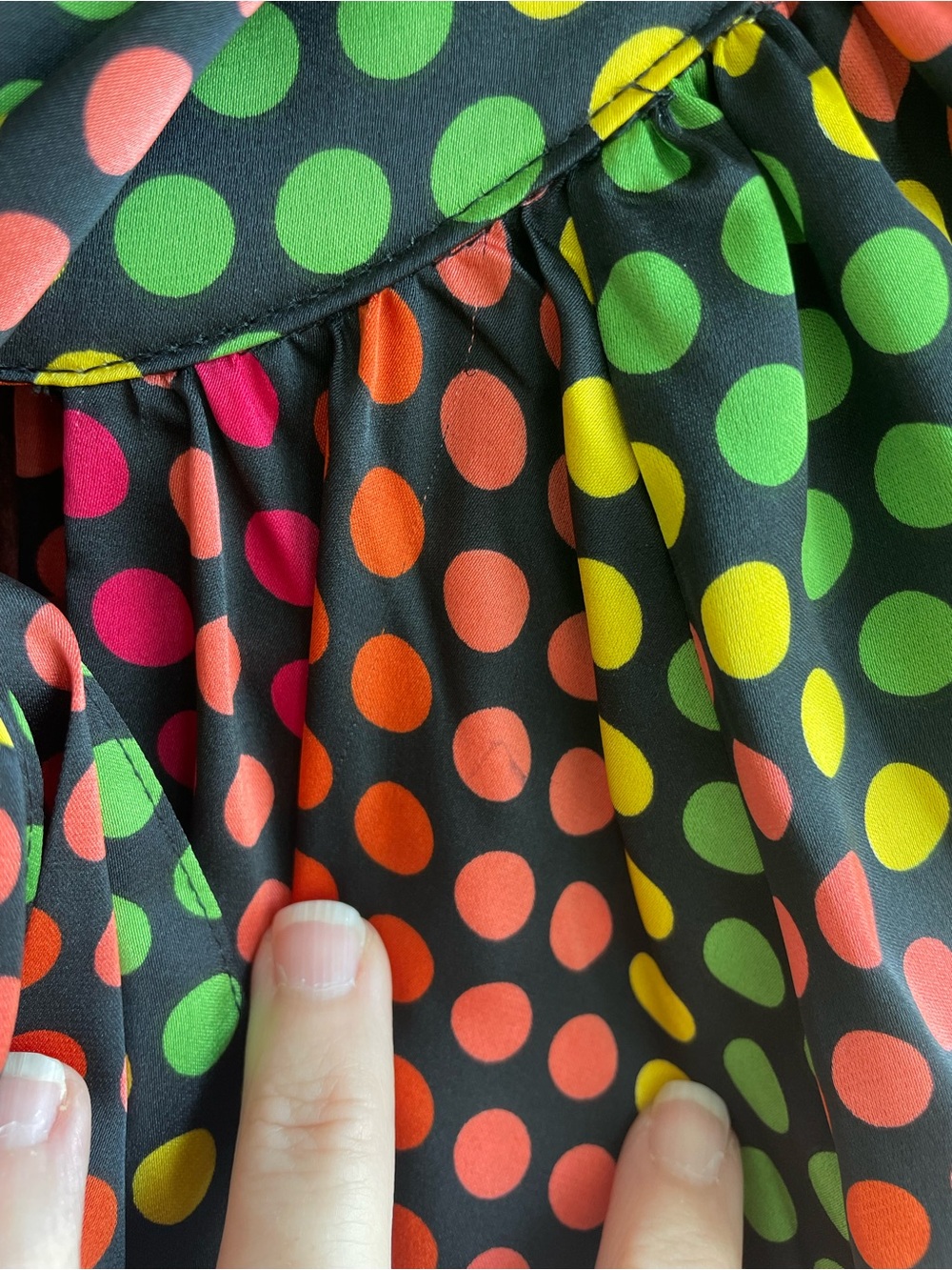 New York & Co Multicolor Polkadot Tunic Dress Deadstock - Picture 11 of 12